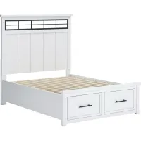 Signature Design by Ashley® Ashbryn White Queen Storage Panel Bed
