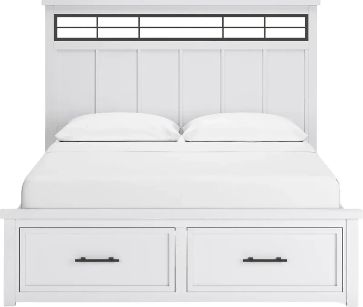 Benchcraft® Ashbryn White California King Storage Panel Bed