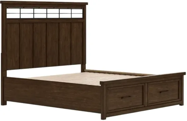 Signature Design by Ashley® Taffenbrook Medium Brown California King Storage Panel Bed