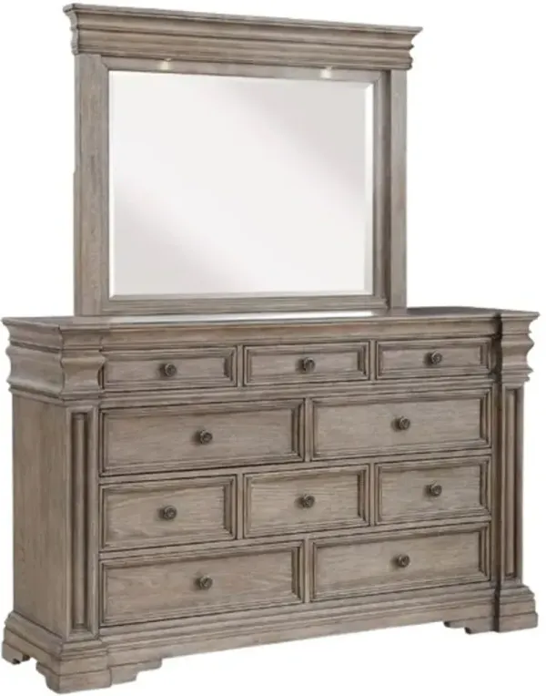 Signature Design by Ashley® Blairhurst Light Grayish Brown Dresser and Mirror
