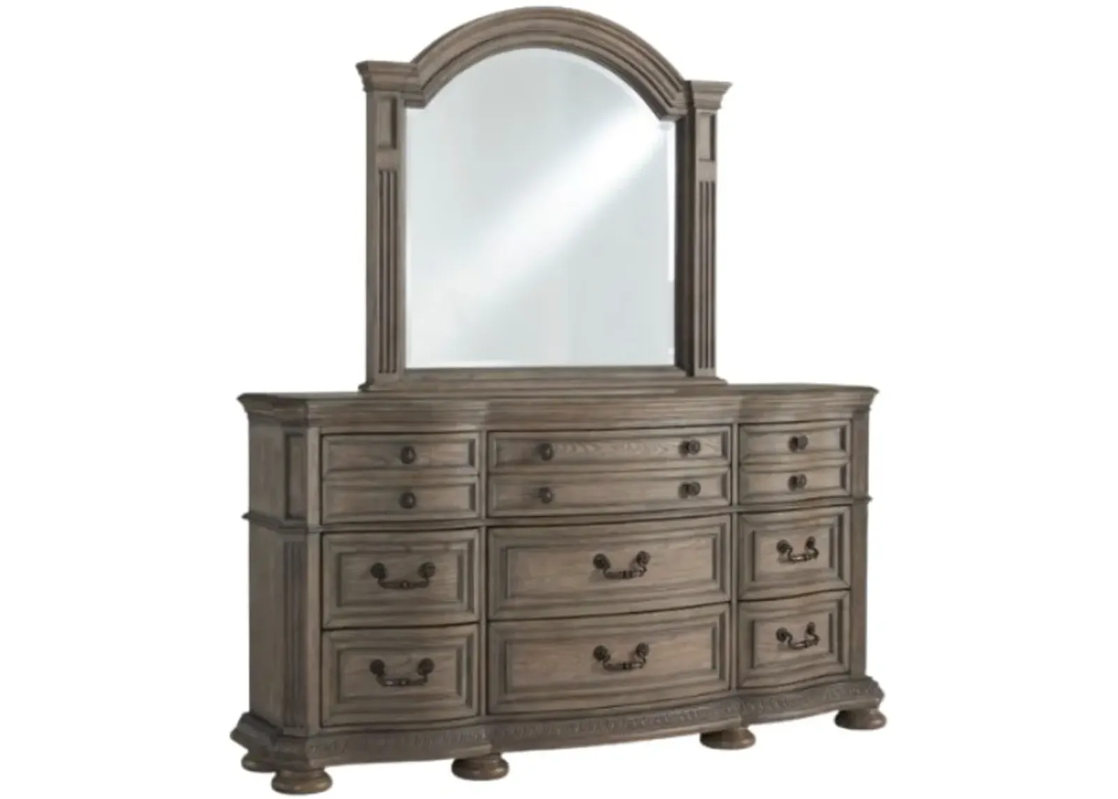 Signature Design by Ashley® Ardenfield Light Brown Dresser and Mirror