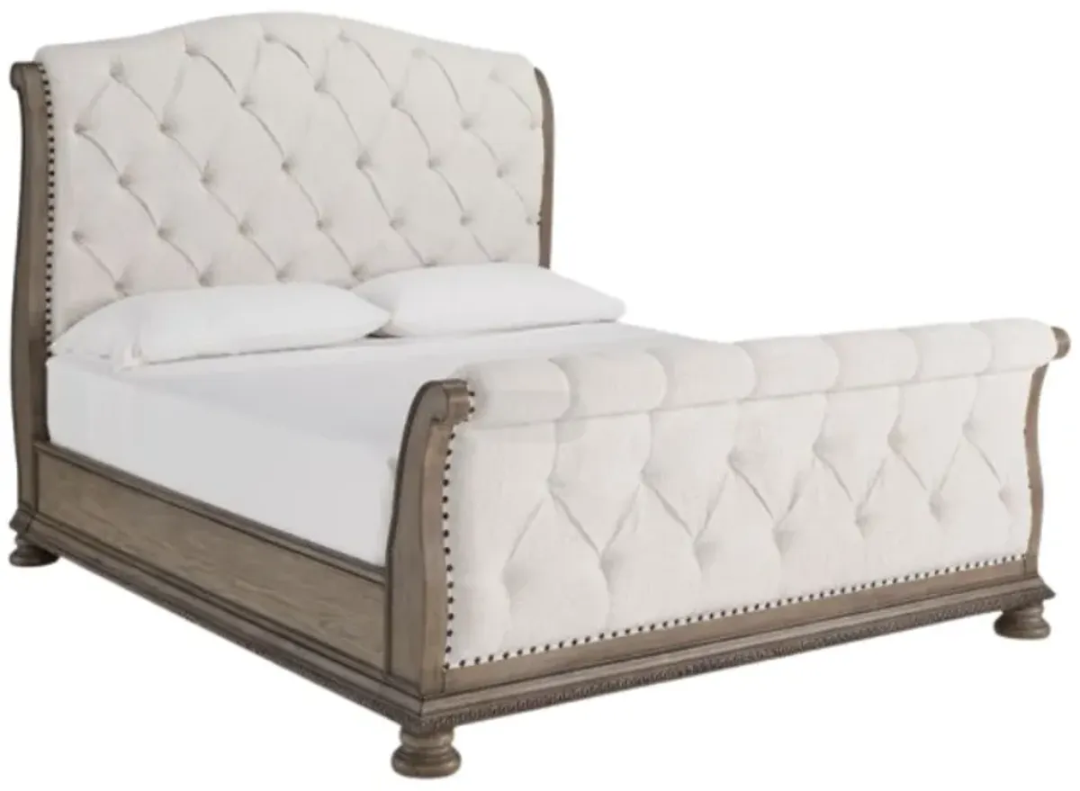 Signature Design by Ashley® Ardenfield Light Brown King Sleigh Bed