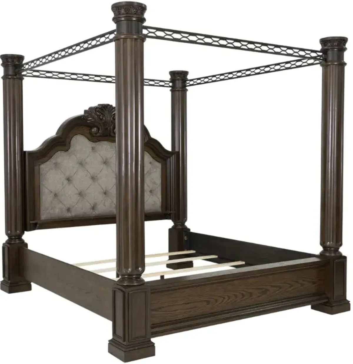 Signature Design by Ashley® Maylee Dark Brown California King Canopy Bed