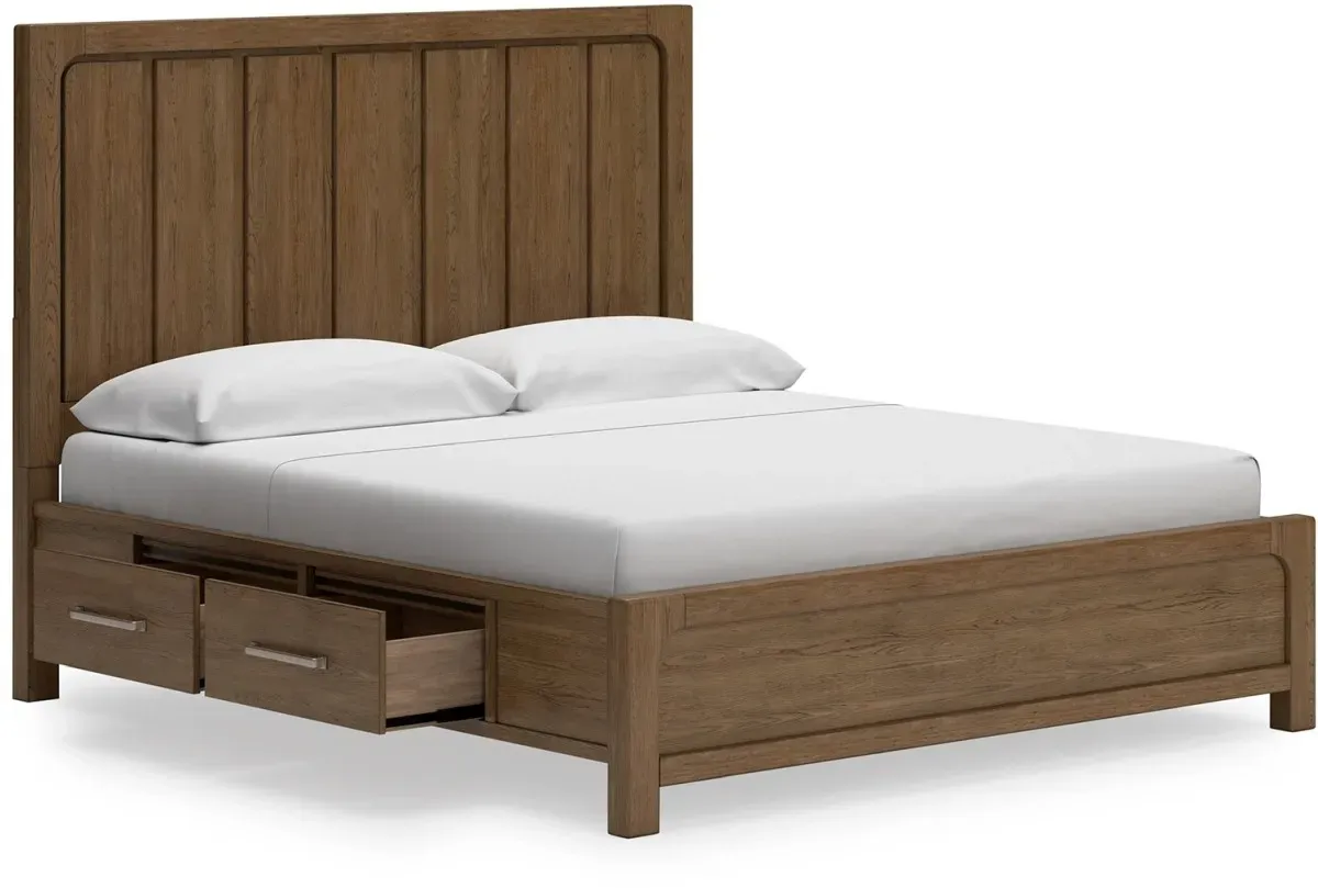 Signature Design by Ashley® Cabalynn Light Brown King Storage Panel Bed
