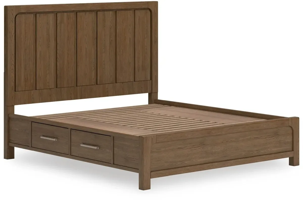 Signature Design by Ashley® Cabalynn Light Brown King Storage Panel Bed