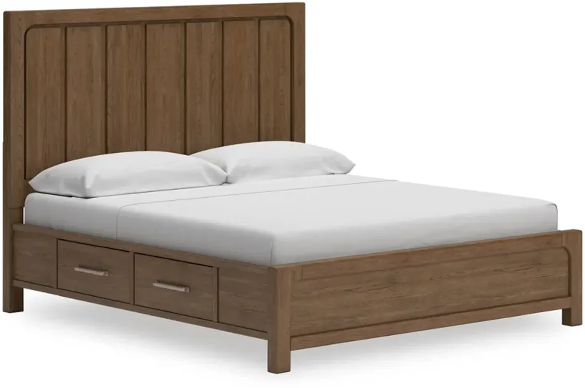 Signature Design by Ashley® Cabalynn Light Brown King Storage Panel Bed