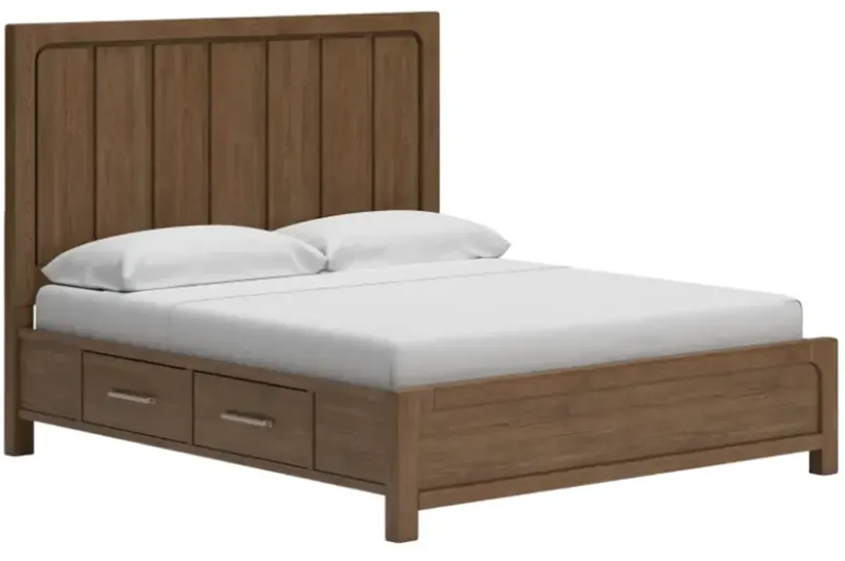 Signature Design by Ashley® Cabalynn Light Brown King Storage Panel Bed