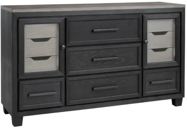 Signature Design by Ashley® Foyland Black/Brown Dresser