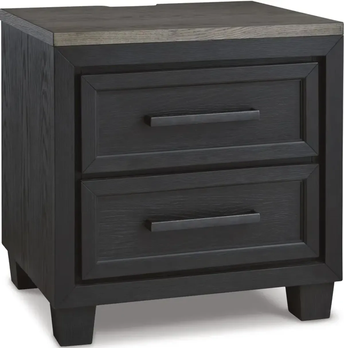 Signature Design by Ashley® Foyland Brushed Black/Dusty Grayish Brown Nightstand