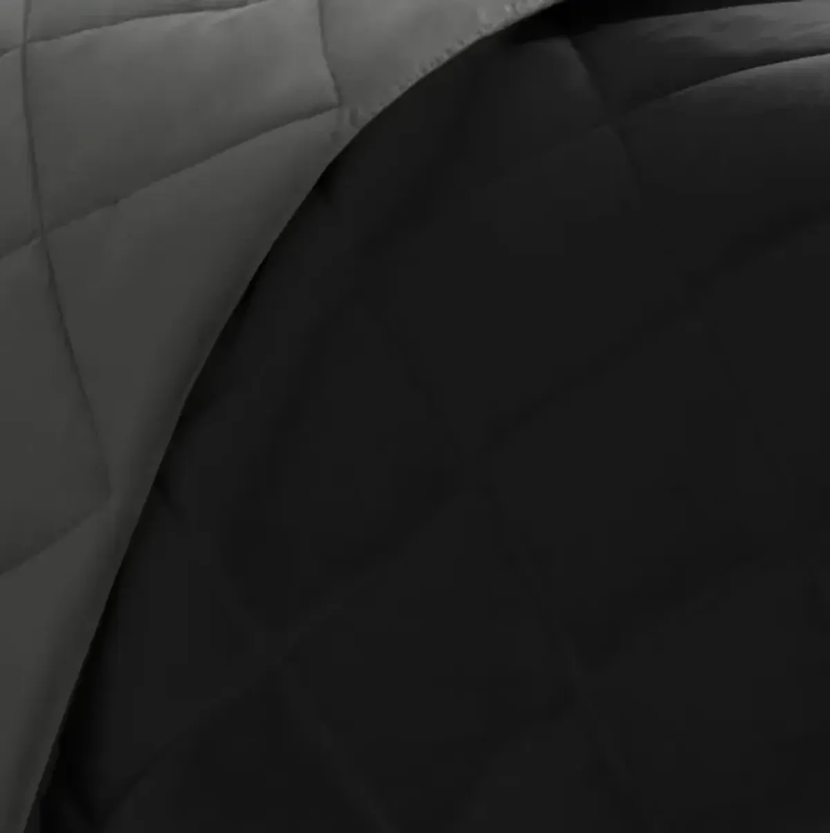 Olliix by Madison Park Essentials Larkspur Black and Grey Twin/Twin XL 3M Scotchgard Reversible Down Alternative Comforter Set