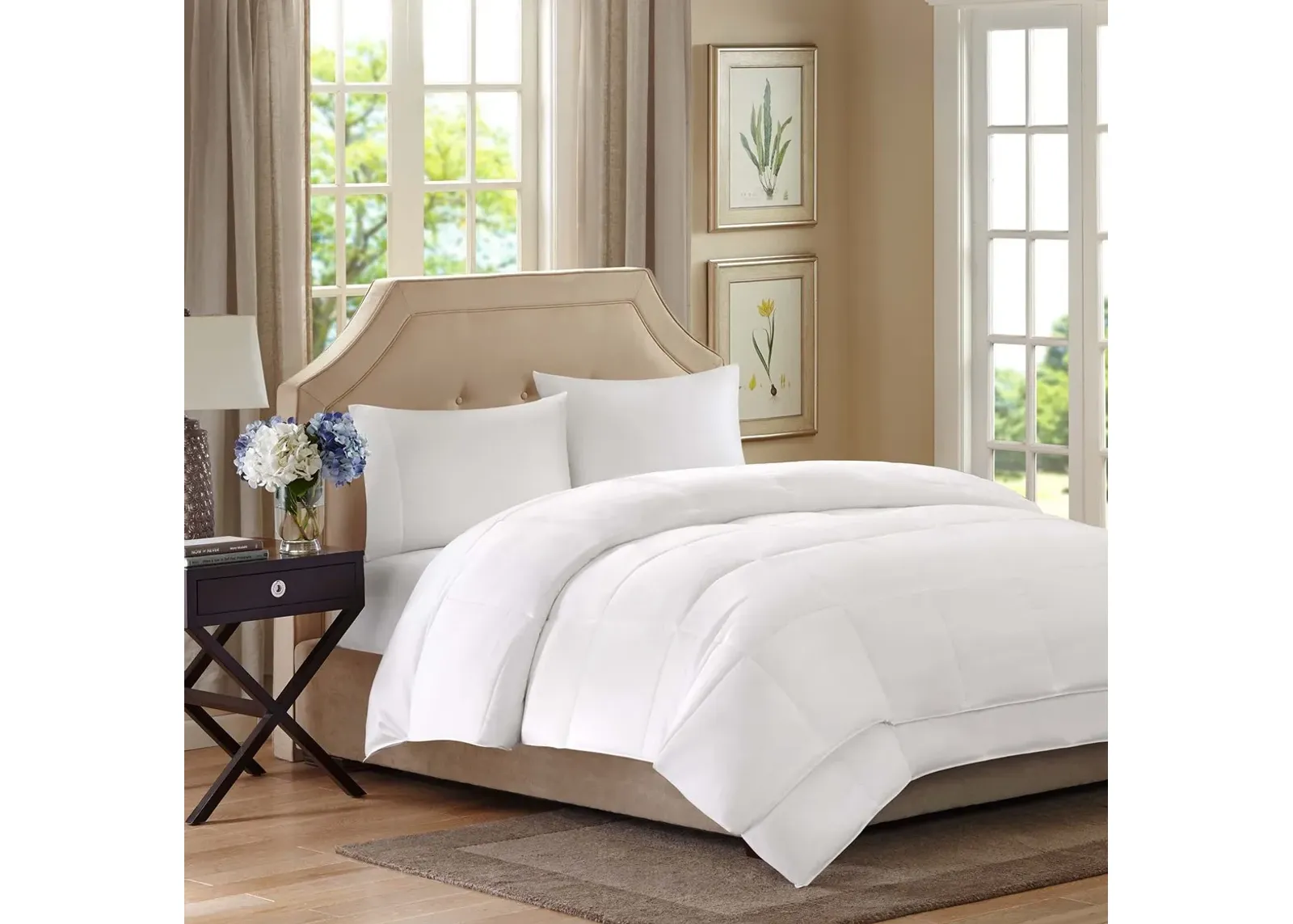 Olliix by Premier Comfort White Twin Benton All Season 2 in 1 Down Alternative Comforter