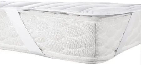 Olliix by Madison Park Essentials White Waterproof Quilted Microfiber Full Frisco Sofa Bed Pad