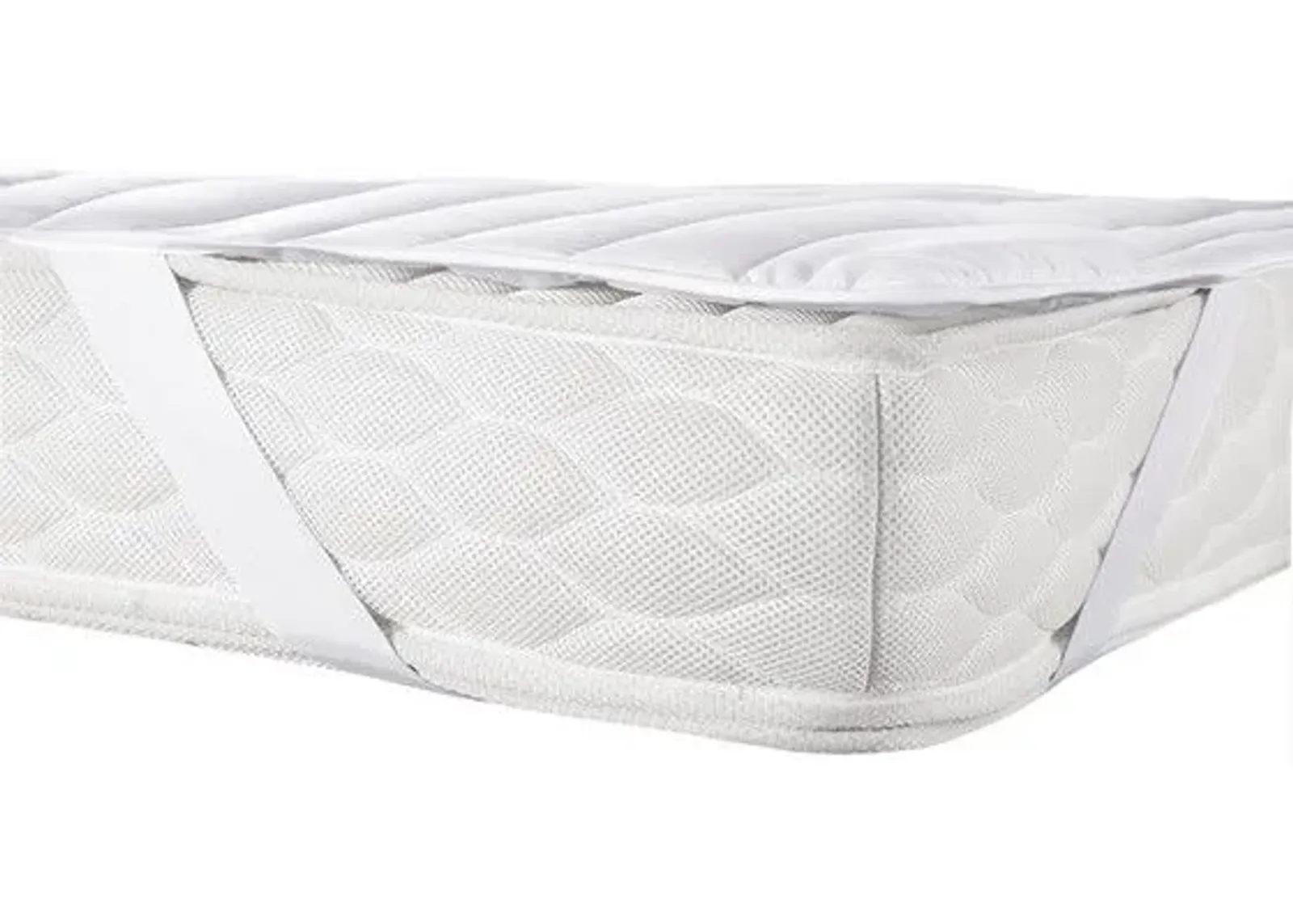 Olliix by Madison Park Essentials White Waterproof Quilted Microfiber Queen Frisco Sofa Bed Pad