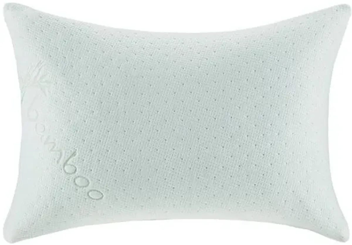 Olliix by Sleep Philosophy Ivory Queen Bamboo Shredded Memory Foam Pillow