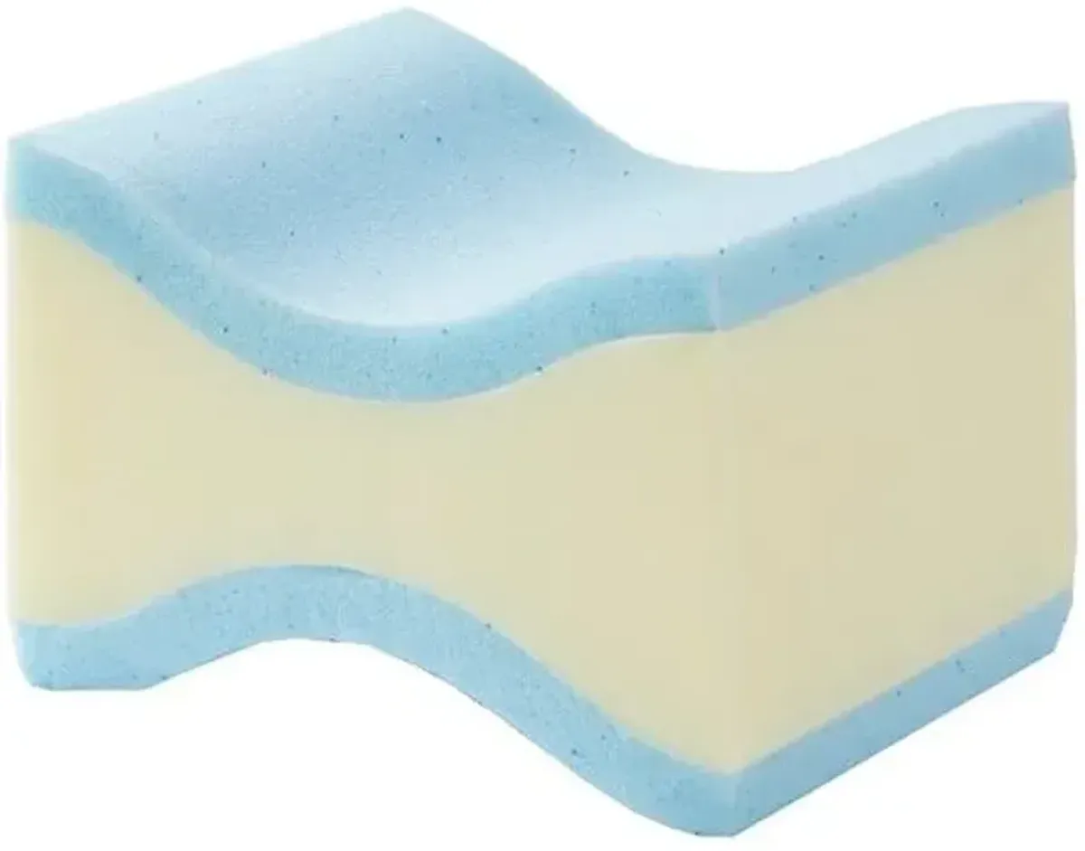 Olliix by Sleep Philosophy White Memory Foam Knee Pillow