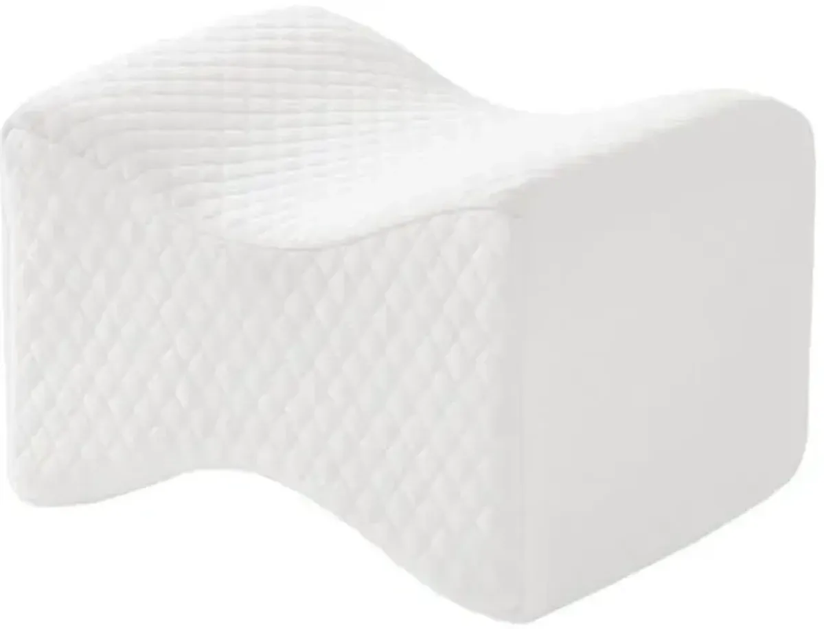 Olliix by Sleep Philosophy White Memory Foam Knee Pillow