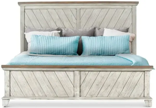 Steve Silver Co. Bear Creek Ivory/Honey Smoke King Bed