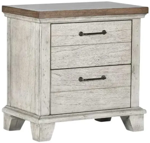 Steve Silver Co. Bear Creek Honey/White Nightstand