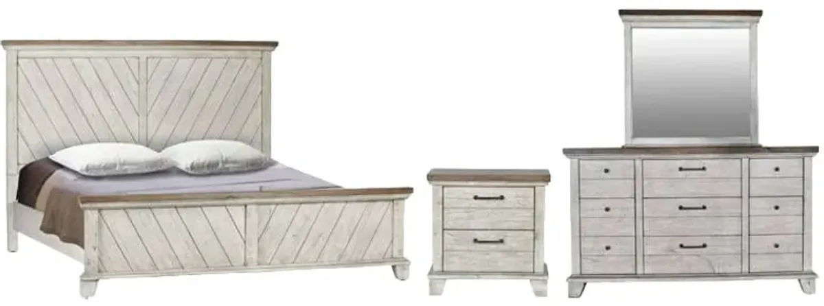 Steve Silver Co. Bear Creek 4-Piece Gray Queen Bedroom Set