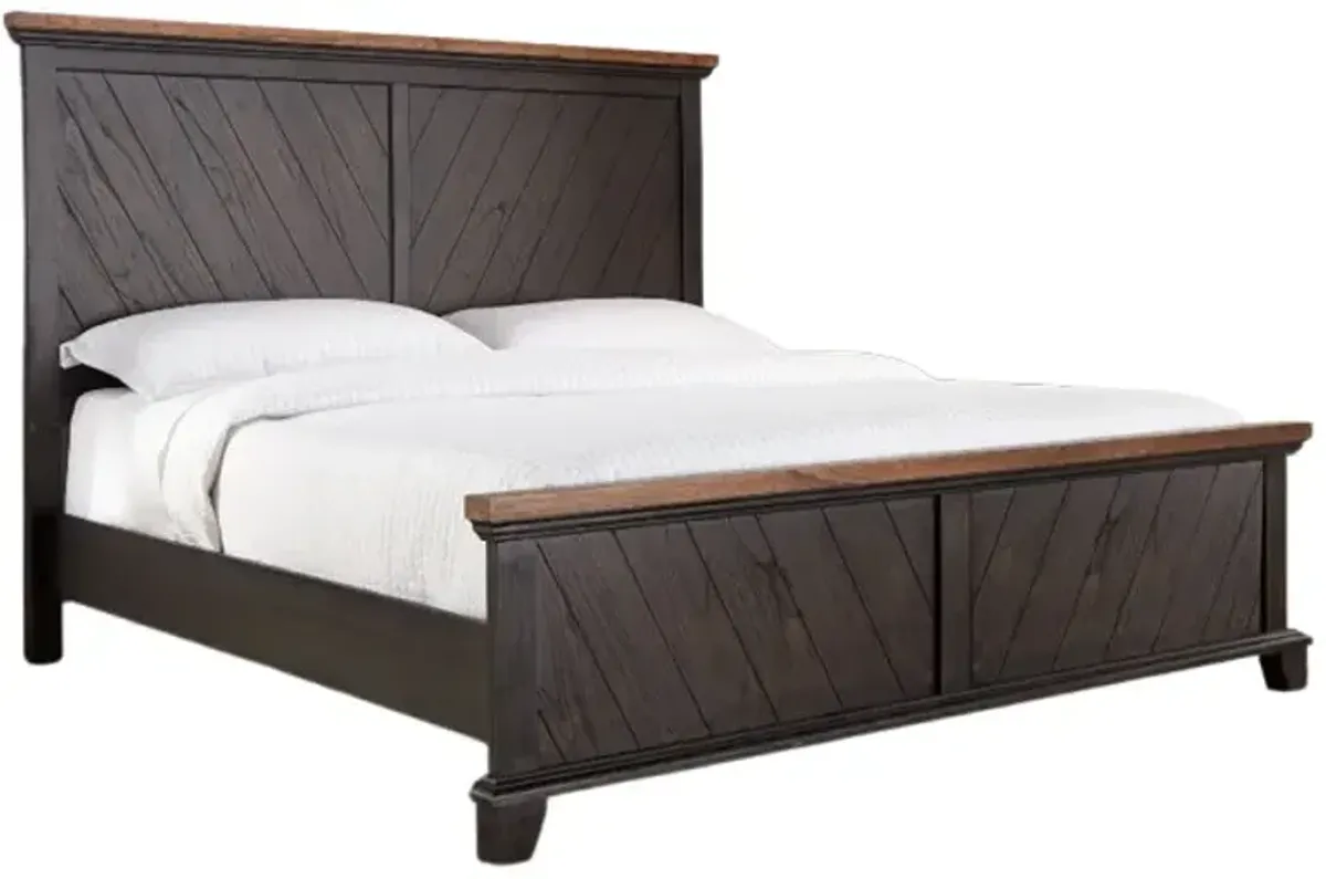 Steve Silver Co. Bear Creek 4-Piece Brown King Panel Bedroom Set