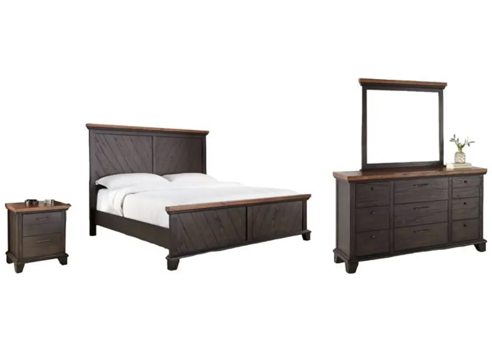 Steve Silver Co. Bear 4-Piece Brown Queen Bedroom Set