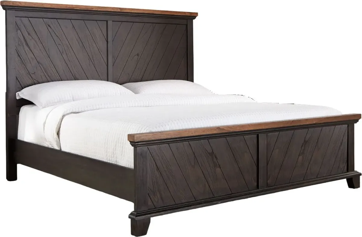 Steve Silver Co. Bear Creek Chocolate Queen Panel Bed