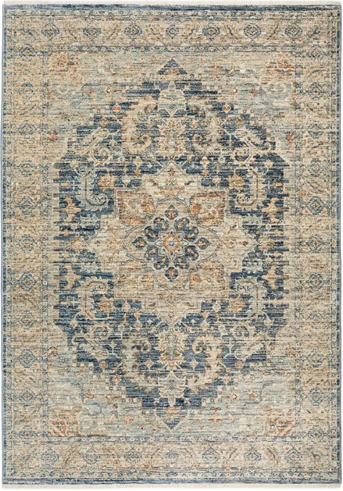 Dalyn Rug Company Bergama Navy 5'x8' Style 1 Area Rug