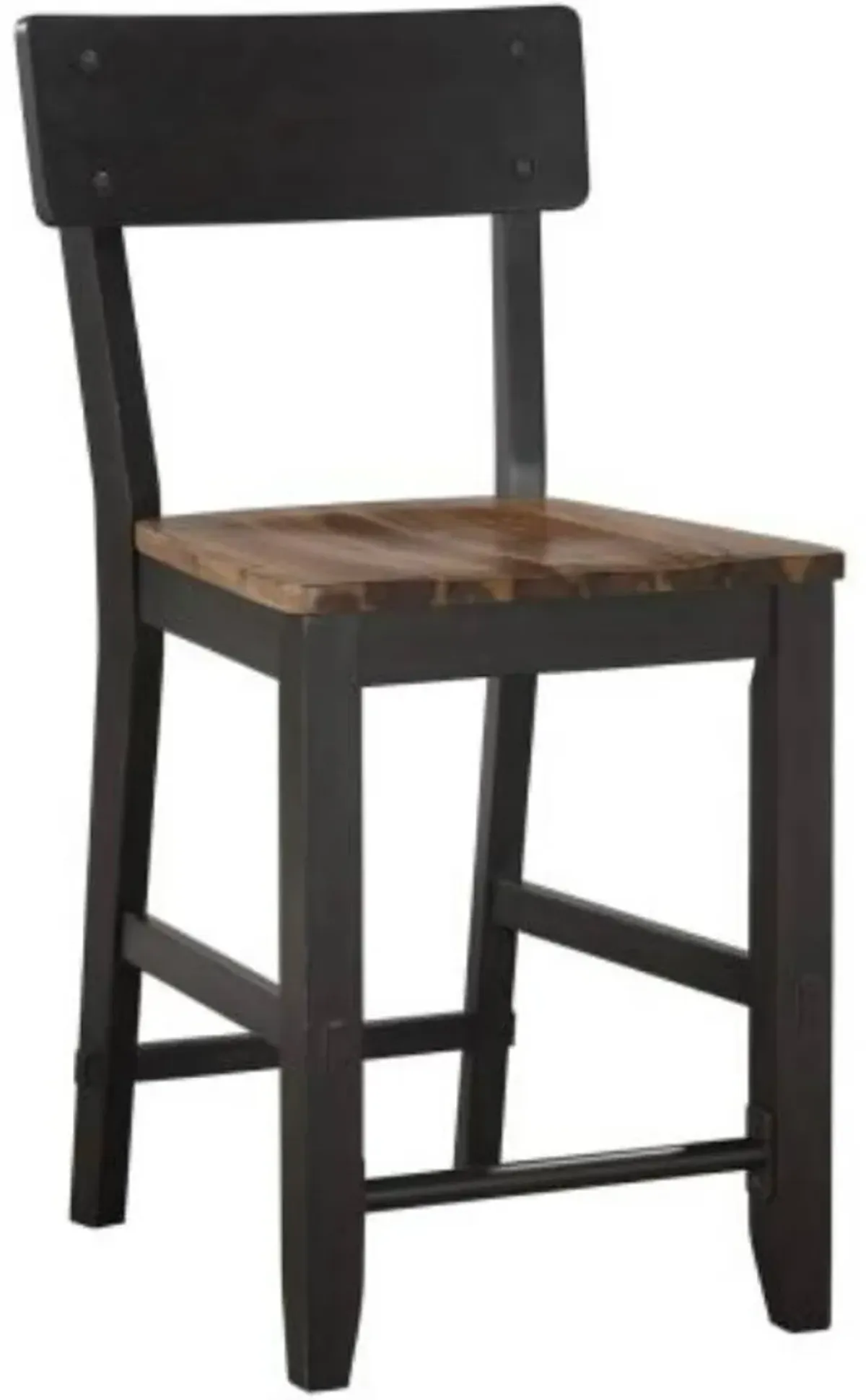 Steve Silver Co. Bermuda Black/Dark Acacia Counter Stool