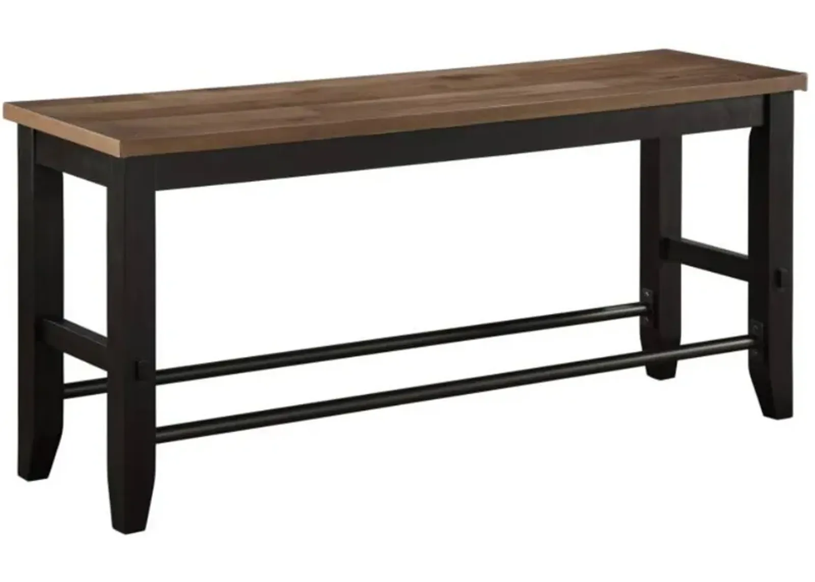 Steve Silver Co. Bermuda Black/Dark Acacia Counter Bench