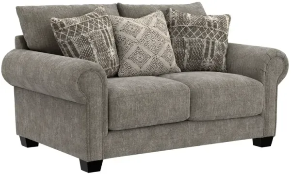 iAmerica Bennett Stone Plush Loveseat