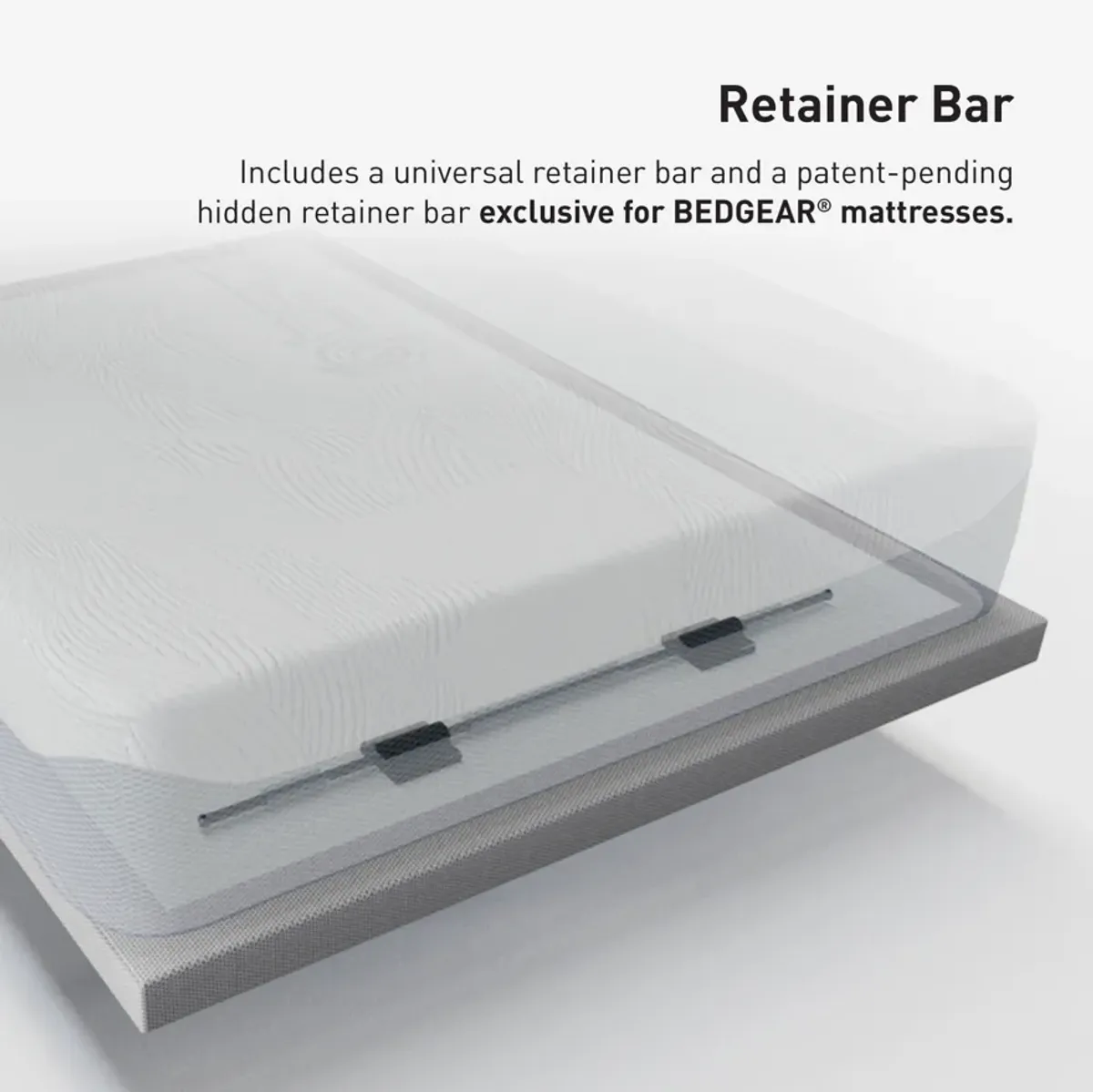 BEDGEAR® Flex SH Split Head California King Adjustable Base with Flush Lumbar