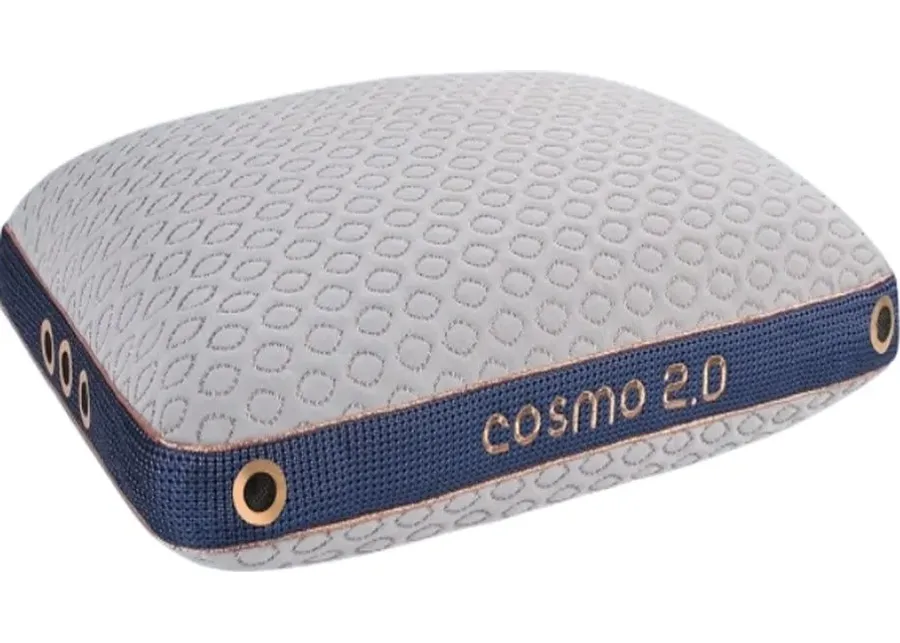 BEDGEAR® Cosmo Performance Shredded Foam/Polyester Fiber Blend 2.0 Medium Firm King Standard Pillow