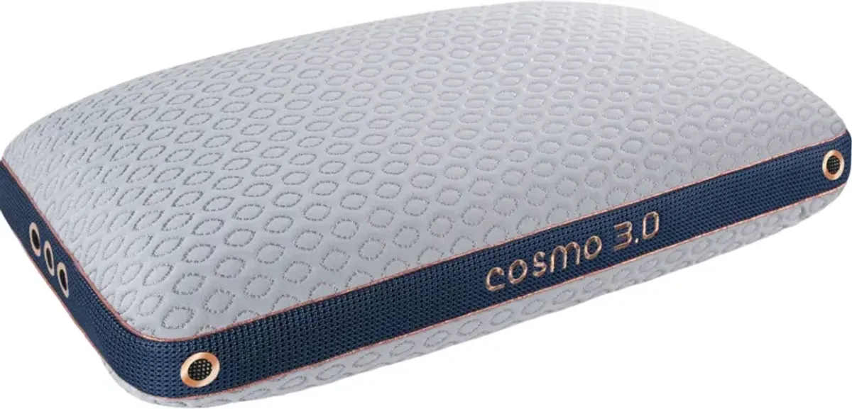 BEDGEAR® Cosmo Performance Shredded Foam/Polyester Fiber Blend 3.0 Medium Firm King Standard Pillow