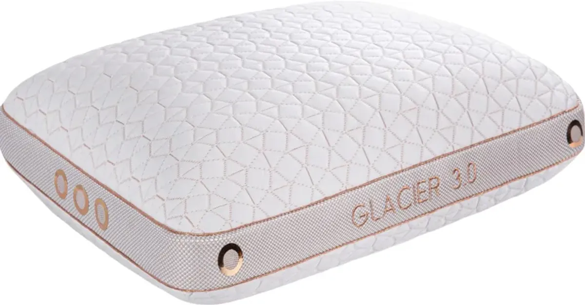 BEDGEAR® Glacier Performance® Shredded Latex/Polyester Fiber Blend 3.0 Medium Soft Standard Pillow