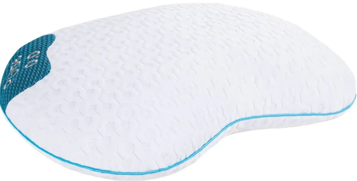 BEDGEAR® Blue/White Pulse Performance 0.0 Standard Youth Pillow