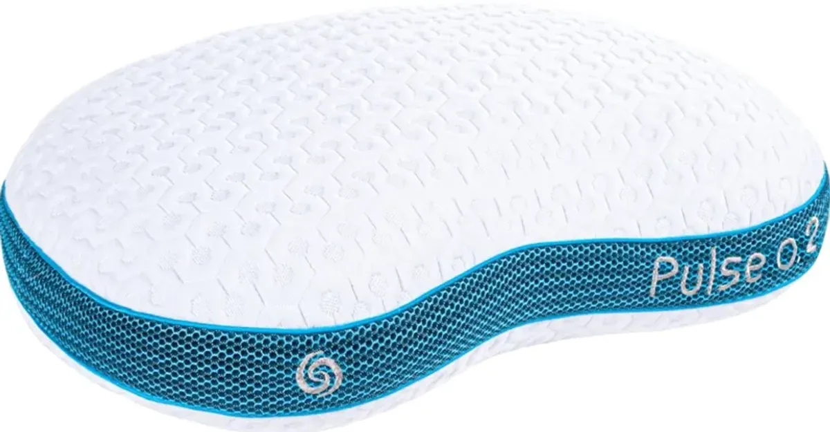 BEDGEAR® Blue/White Pulse Performance 0.2 Standard Youth Pillow