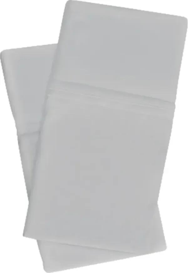 BEDGEAR® Dri-Tec Performance® 2-Piece Light Gray Queen Pillow Case Set