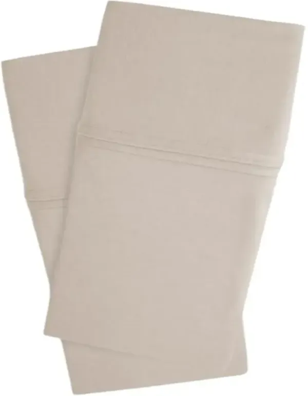 BEDGEAR® Hyper-Wool Performance® 2-Piece Medium Beige Queen Pillow Case Set