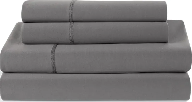 BEDGEAR® Dri-Tec® Performance® Grey Split King Sheet Set