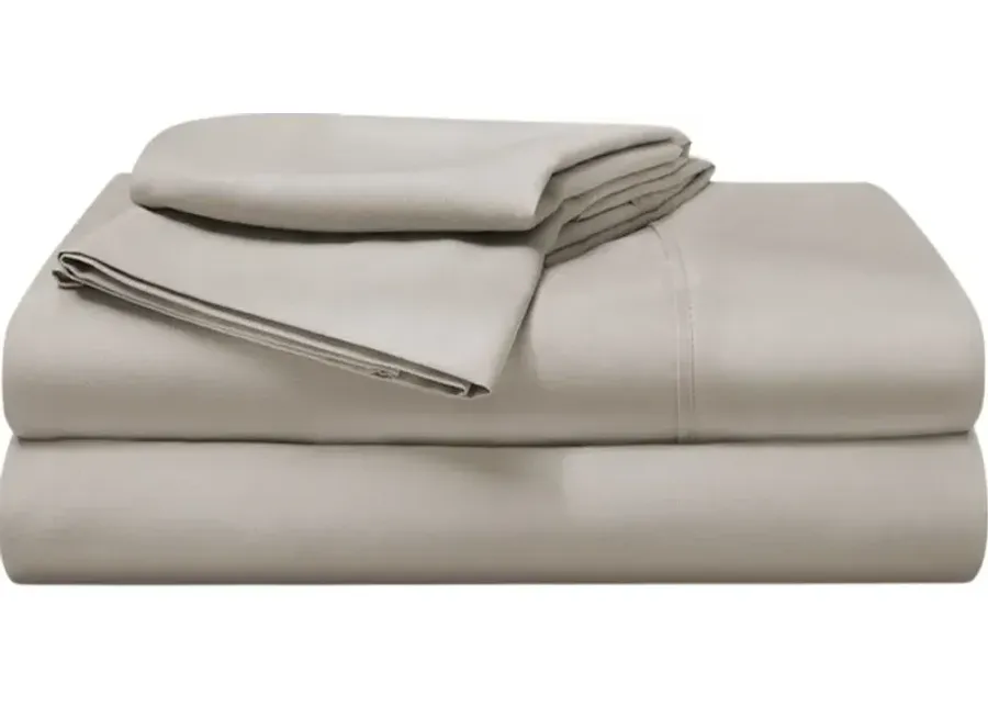 BEDGEAR® Basic Medium Beige Polyester Full Sheet Set