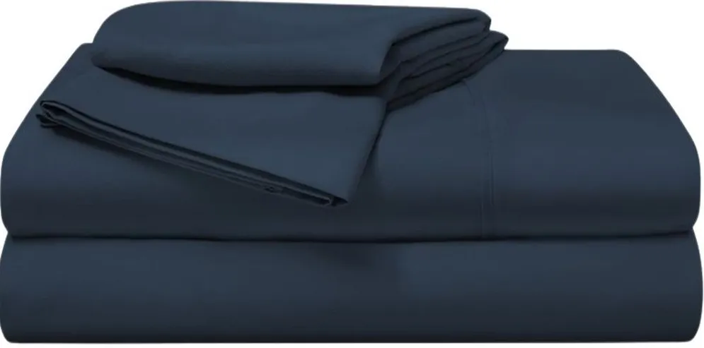 Bedgear® Basic Navy Twin Sheet Set