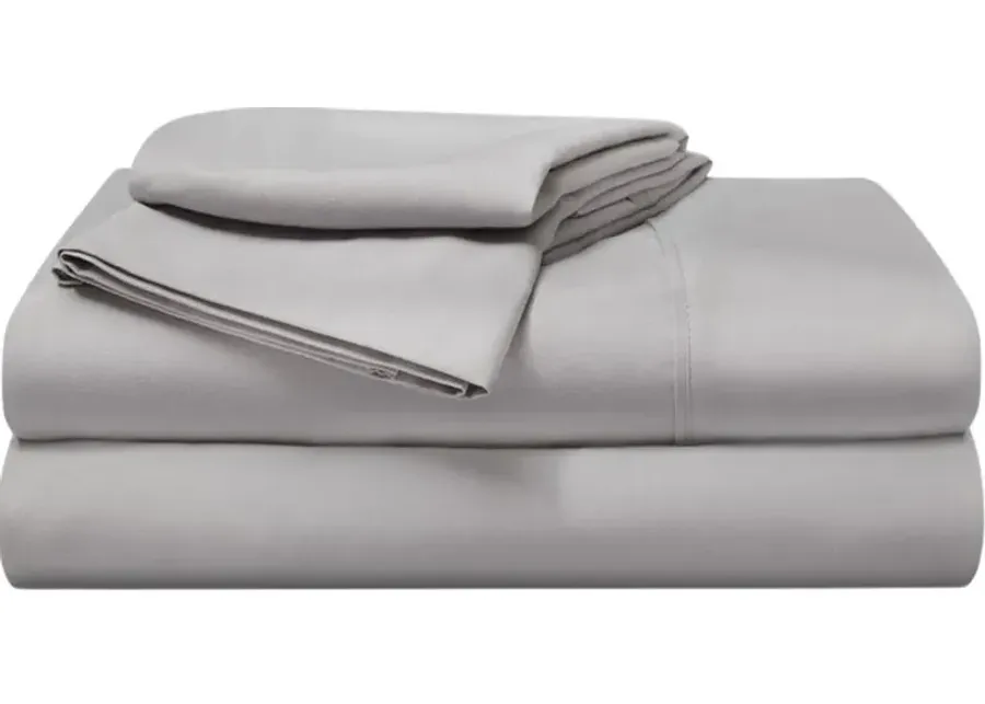 BEDGEAR® Basic Light Grey Polyester Queen Sheet Set