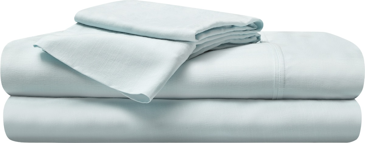 BEDGEAR® Misty Blue Hyper-Linen Queen Sheet Set