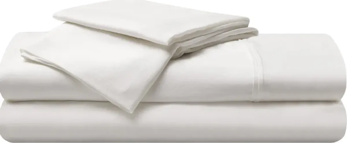 BEDGEAR® Bright White Hyper-Linen Queen Sheet Set