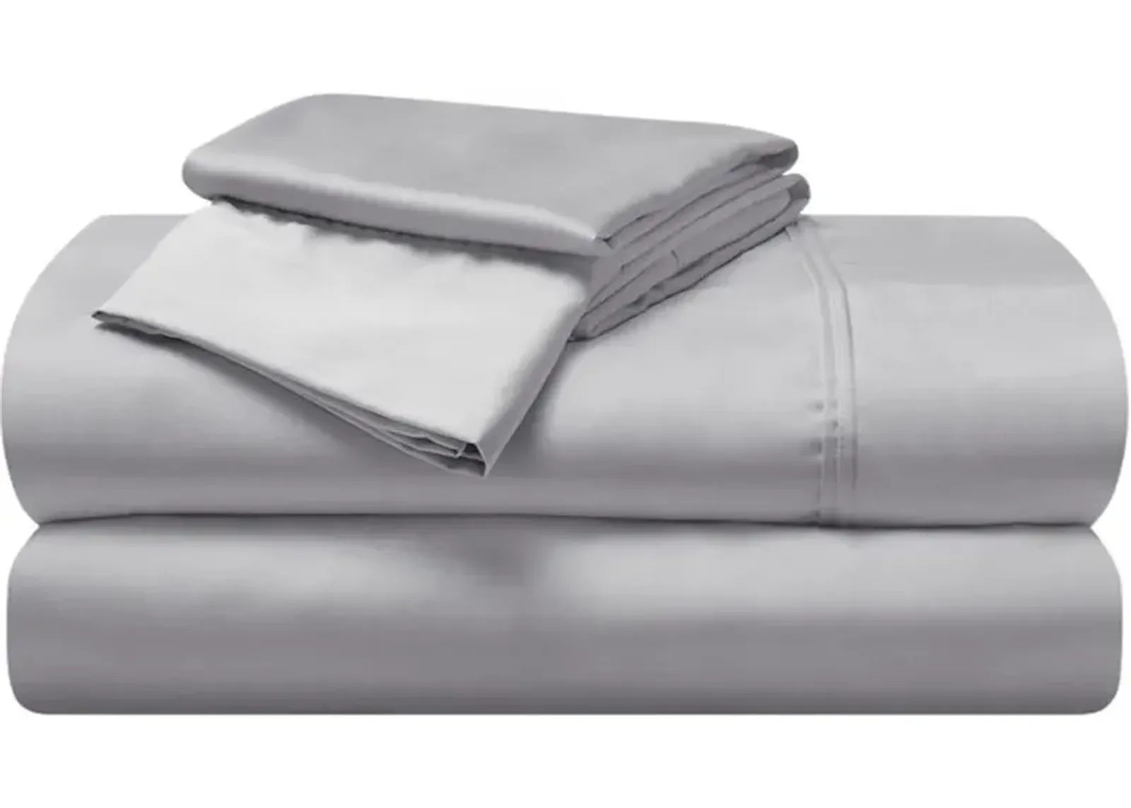 BEDGEAR® Light Gray Hyper-Cotton Split California King Sheet Set