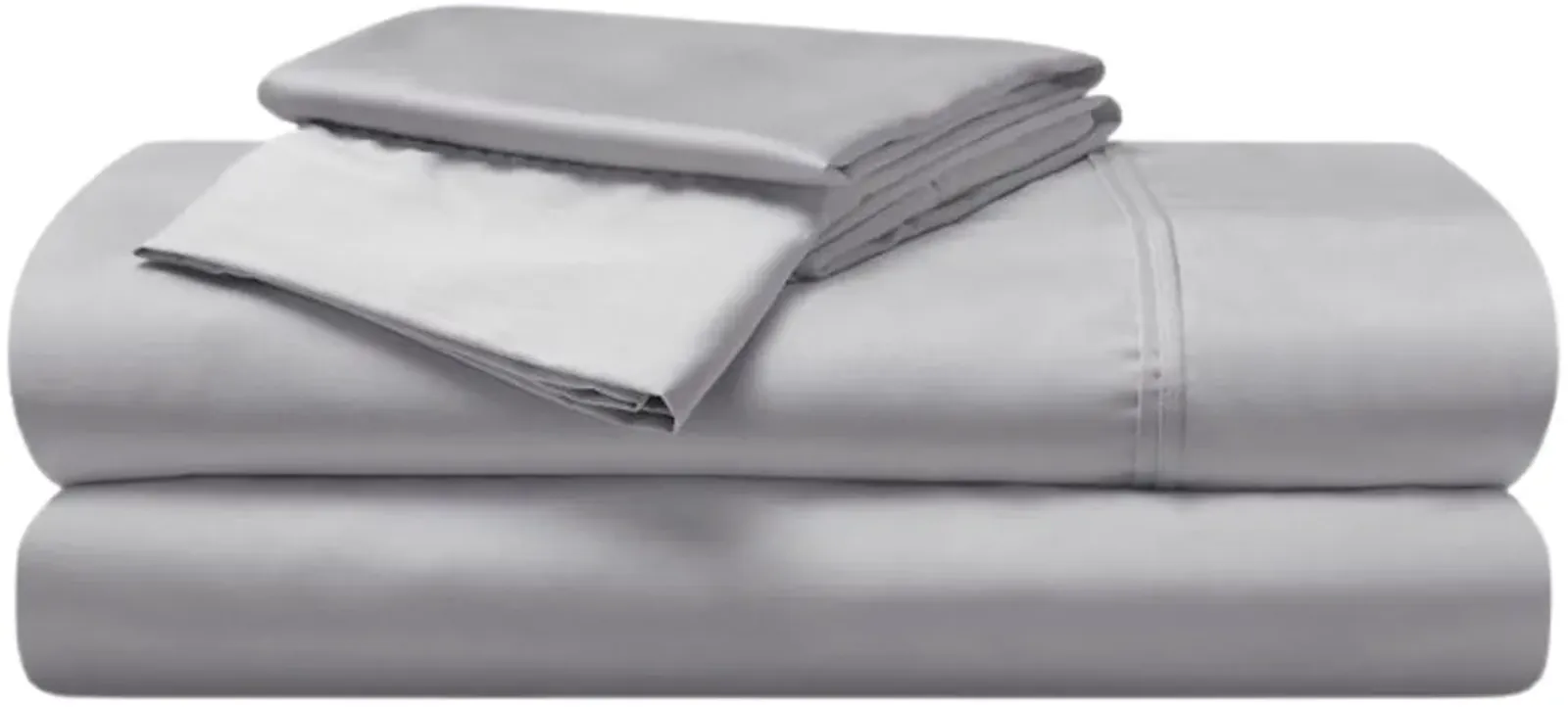 BEDGEAR® Light Gray Hyper-Cotton Split California King Sheet Set