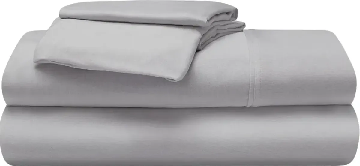 BEDGEAR® Light Grey Flannel Performance® Queen Sheet Set