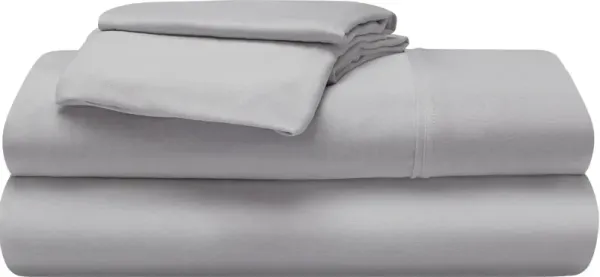 BEDGEAR® Flannel Performance® 4-Piece Light Gray Queen Sheet Set