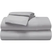 Bedgear® Hyper-Wool Performance® Polyester/Viscose Light Grey Split King/Split California King Sheet Set