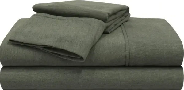 BEDGEAR® Flannel Performance® 4-Piece Forest Green King/California King Sheet Set